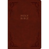 KJV Super Giant Print Reference Bible, Burgundy Leathertouch, Indexed - Holman Bible Publishers - 9781087743097