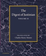 The Digest of Justinian: Volume 2 -  - 9781107651012