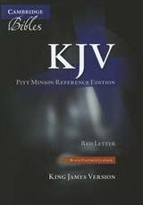 KJV Pitt Minion Reference Bible, Black Goatskin Leather, Red-letter Text, KJ446:XR - Tbd - 9781107665026