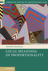Local Meanings of Proportionality - Afroditi (Universite du Luxembourg) Marketou - 9781108834483