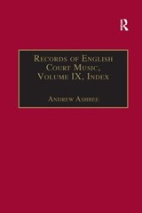 Records of English Court Music - Andrew Ashbee - 9781138267480