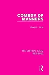 Comedy of Manners - David L. Hirst - 9781138284005