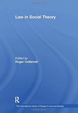 Law in Social Theory - Roger Cotterrell - 9781138383494