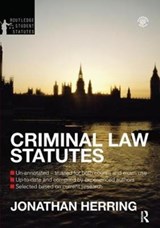Criminal Law Statutes 2012-2013 - JONATHAN (UNIVERSITY OF OXFORD,  UK) Herring - 9781138415508