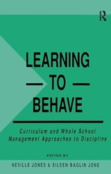 Learning to Behave - Eileen Baglin Jones - 9781138419704