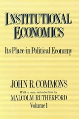 Institutional Economics - John R. Commons - 9781138526150