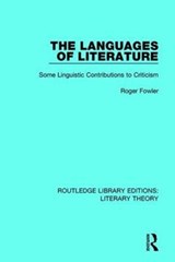 The Languages of Literature - Roger Fowler - 9781138685635