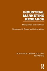 Industrial Marketing Research (RLE Marketing) - Nicholas Stacey ; Aubrey Wilson - 9781138791633