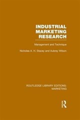 Industrial Marketing Research (RLE Marketing) - Nicholas Stacey ; Aubrey Wilson - 9781138972650