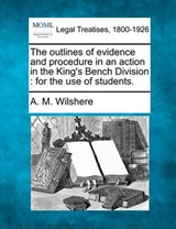 The Outlines of Evidence and Procedure in an Action in the King's Bench Division - A M Wilshere - 9781240115891
