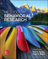 Methods in Behavioral Research - Paul C. Cozby ; Scott Bates - 9781259676987