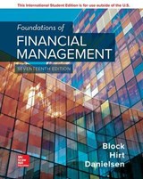 ISE Foundations of Financial Management - BLOCK,  Stanley ; Hirt, Geoffrey ; Danielsen, Bartley - 9781260290813