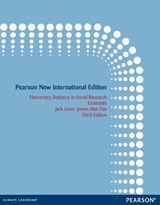 Elementary Statistics in Social Research: Essentials - Jack Levin ; James Fox - 9781292027180