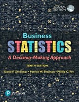 Business Statistics, Global Edition - GROEBNER,  David ; Shannon, Patrick - 9781292220383
