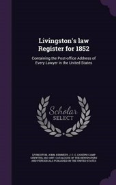 Livingston's Law Register for