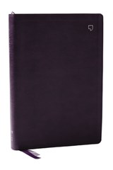 NET Bible, Large Print Thinline with Cross References, Purple Leathersoft, Comfort Print - Thomas Nelson - 9781400334902