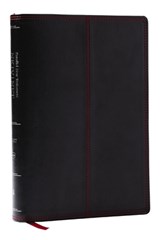 NKJV-NET Parallel New Testament with NET Translators' Notes, Black Leathersoft, Red Letter, Comfort Print - Thomas Nelson - 9781400346165