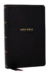 KJV Personal Size Large Print End-of-Verse Reference Bible, Black Leathersoft, Red Letter, Comfort Print (Thumb Indexed) - Thomas Nelson - 9781400347841