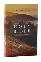 NKJV Super Giant Print New Testament, Softcover, Red Letter, Comfort Print - Thomas Nelson - 9781400353163