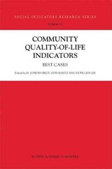 Community Quality-of-Life Indicators - M. Joseph Sirgy ; Don Rahtz ; Dong-Jin Lee - 9781402022012