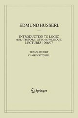 Introduction to Logic and Theory of Knowledge - Edmund Husserl - 9781402067266