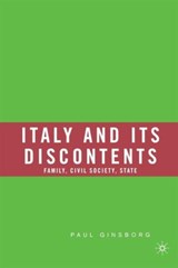 Italy and Its Discontents - NA NA - 9781403973948