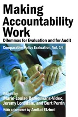Making Accountability Work - Marie-Louise Bemelmans-Videc ; Jeremy Lonsdale ; Burt Perrin - 9781412865555
