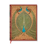 Hafiz’s Peacocks (Sangorski & Sutcliffe) Mini Unlined Hardcover Journal (Elastic Band Closure) - Paperblanks - 9781439798928