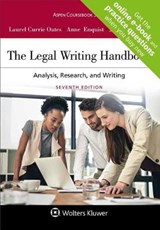 The Legal Writing Handbook - OATES,  Laurel Currie ; Enquist, Anne ; Francis, Jeremy - 9781454894278