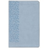 CSB (In)Courage Devotional Bible, Blue Leathertouch - (in)Courage - 9781462785056