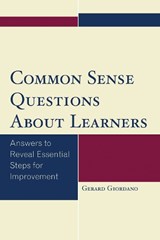 Common Sense Questions About Learners - Gerard Giordano - 9781475830149