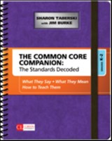 The Common Core Companion: The Standards Decoded, Grades K-2 - TABERSKI,  Sharon D. ; Burke, Jim - 9781483349879