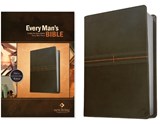 Every Man's Bible NLT (Leatherlike, East-West Grey) - New Living Translation - 9781496466341