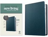 NLT Personal Size Giant Print Bible, Filament-Enabled Edition (Genuine Leather, Navy Blue, Red Letter) - Tyndale - 9781496474247