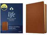 KJV Life Application Study Bible, Third Edition (Genuine Leather, Brown, Red Letter) - Tyndale - 9781496477347