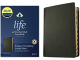 KJV Life Application Study Bible, Third Edition (Genuine Leather, Black, Indexed, Red Letter) - Tyndale - 9781496477378