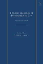 The Finnish Yearbook of International Law, Vol 26, 2016