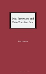 Data Protection and Data Transfers Law - Paul Lambert - 9781526524843