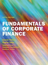 Fundamentals of Corporate Finance 5e -  David Hillier ;  Rama Seth ;  Stephen Ross ; Randolph Westerfield ;  Bradford Jordan - 9781526850690