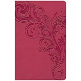 KJV Large Print Personal Size Reference Bible, Pink Leathertouch Indexed - Holman Bible Publishers - 9781535935661