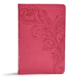KJV Giant Print Reference Bible, Pink Leathertouch, Indexed - Holman Bible Publishers - 9781535954075