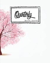 Quarterly Guided, Pink Tree,cherry Blossoms Cover Notebook