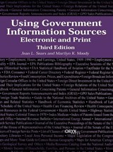 Using Government Information Sources - Jean L. Sears ; Marilyn K. Moody - 9781573562881
