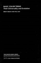 Basic Color Terms - Brent Berlin ; Paul Kay - 9781575861623