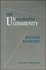 UNAVOWABLE COMMUNITY - Maurice Blanchot - 9781581771046