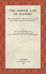 The Roman Law of Slavery - BUCKLAND,  W W - 9781584770688