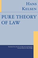 Pure Theory of Law - Hans Kelsen - 9781584775782