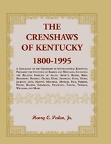 The Crenshaws of Kentucky, 1800-1995 - Henry C Peden - 9781585495146