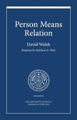 Person Means Relation - David Walsh - 9781587316739