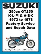 Suzuki Gt250 Twins 1971-1978 Factory Service, Maintenance and Repair Publications - Floyd Clymer - 9781588503275